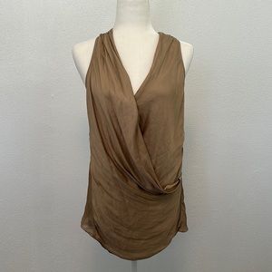 Helmut Lang sleeveless tank in nude